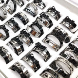 Romantic Love Couples Ring Wedding Engagement Rings Stainless Steel