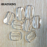 Acrylic Clear Ellipse Faceted Beads 83pcs Lot Jewelry Necklace Making