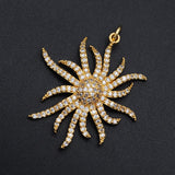 316 CZ Zircon Sun Charm Pendant Top Jewellery Accessories