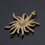 316 CZ Zircon Sun Charm Pendant Top Jewellery Accessories