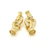 Zircon Rhinestones Copper Clasps Set for Jewelry Making