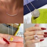 925 Silver Chocker Necklace AAAAA Zircon Wedding Pendants