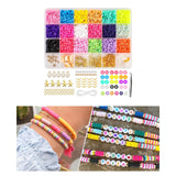 3712Pcs Colorful Polymer Clay Beads for Jewelry Making