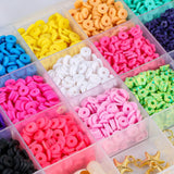 3712Pcs Colorful Polymer Clay Beads for Jewelry Making
