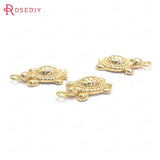 10PCS 15x9MM 24K Brass Tortoise Charms Pendants