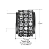 6PCS Brass/Zircon Cylinder Spacer Beads 6.5x8.5MM Jewelry DIY Findings