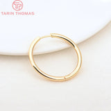 6PCS 12MM 30MM Stainless Steel Round Earring Hoop Clasps