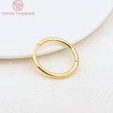 6PCS 12MM 30MM Stainless Steel Round Earring Hoop Clasps