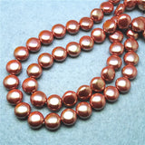 37PCS Hot Shell Beads Mother Of PEARL Strings Coin Shape 10mm