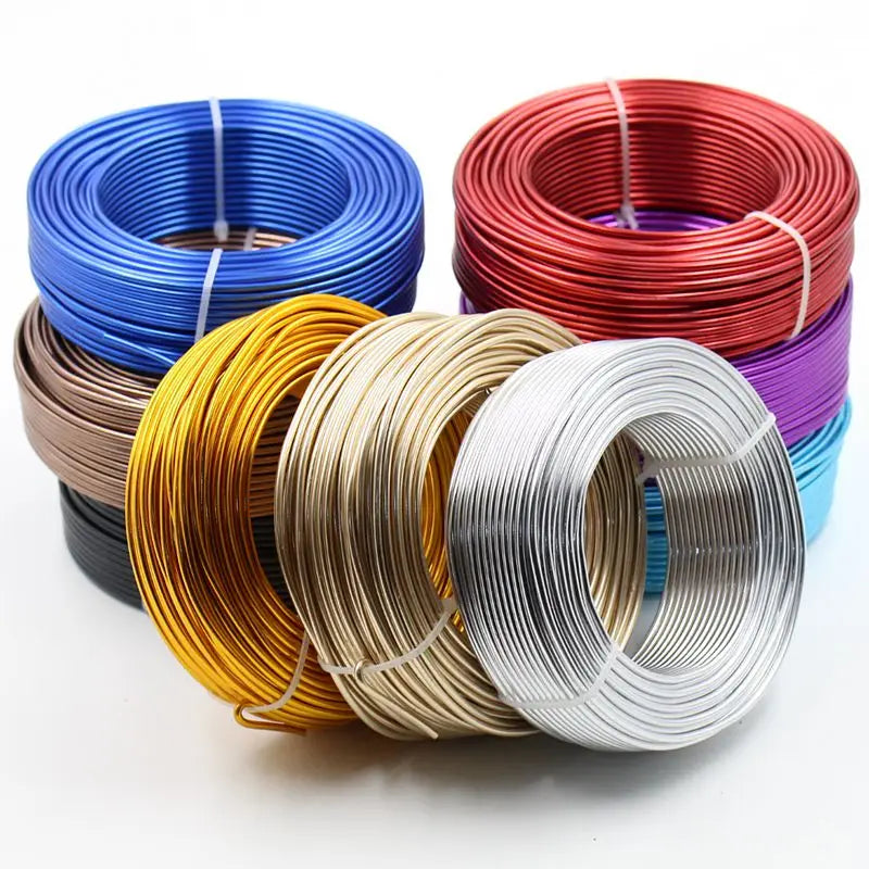 500g/roll 2.5mm Oxidation Aluminum Wire for DIY Metal Crafts