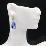 Violet Tanzanite Amethyst Zircon 925 Silver Earrings