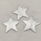 50pcs Gold/Rhodium Copper Star Charm Pendant for DIY Jewelry Making