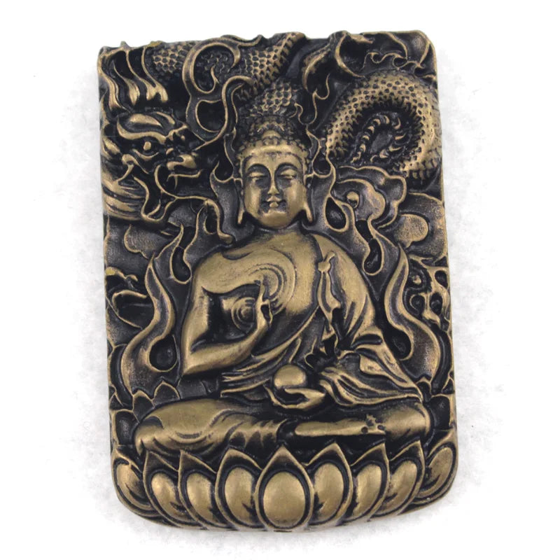 Vintage Buddhism pendant for woman bronze metal pendant for jewelry making