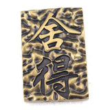 Vintage Chinese Carved Bronze Pendant for Jewelry Making