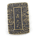 Vintage Bronze Phoenix Carved Pendant for Men Jewelry Making
