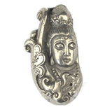 Natural Pyrite Stone Pendant Buddha Carved Bead Jewelry for Men