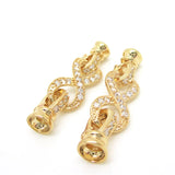 Zircon Rhinestones Copper Clasp Findings Set