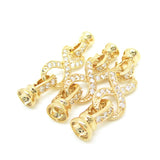 Zircon Rhinestones Copper Clasp Findings Set