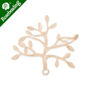 Wishing Tree Charms Pendant, Matt Gold, Necklace Bracelet Earring, 10pcs/pkg