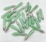 Natural Gemstone Pillar Chakra Pendant Jewelry for Men and Women