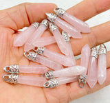 Natural Gemstone Pillar Chakra Pendant Jewelry for Men and Women