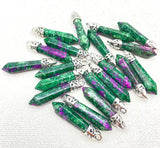 Natural Gemstone Pillar Chakra Pendant Jewelry for Men and Women