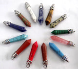 Natural Gemstone Pillar Chakra Pendant Jewelry for Men and Women