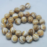 38 Pcs Trochus Shell Round Bead 10mm Mother of Pearl DIY Jewelry Findings
