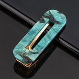 Geometric Hair Clips for Women Girls Leopard Marble Barrettes Hair Accessories