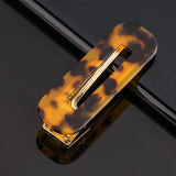 Geometric Hair Clips for Women Girls Leopard Marble Barrettes Hair Accessories