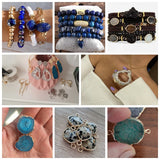 Natural Stone Pendant Charms Necklace Earrings DIY Jewelry Supplies 2pcs/lot