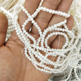 38 cm, 3-4 mm MINI FRESHWATER near round PEARL BEADS