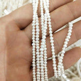 38 cm, 3-4 mm MINI FRESHWATER near round PEARL BEADS