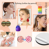 380Pcs Sublimation Earring Blanks Kit DIY Pendant with Ear Hooks