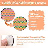 380Pcs Sublimation Earring Blanks Kit DIY Pendant with Ear Hooks