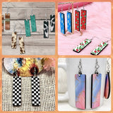 380Pcs Sublimation Earring Blanks Kit DIY Pendant with Ear Hooks