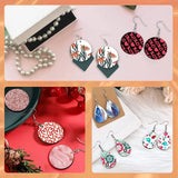 380Pcs Sublimation Earring Blanks Kit DIY Pendant with Ear Hooks