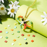 380Pcs Two Hole Glass Seed Beads for DIY Jewelry Making