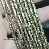 Natural Hematite Hexagonal Plate Spacer Beads for DIY Jewelry Making
