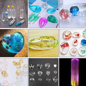 381PCS DIY Bracelet Pendant Epoxy Silicone Mold Set
