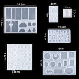 Silicone Casting Resin Molds Set for Resin Jewelry DIY
