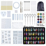 Silicone Casting Resin Molds Set for Resin Jewelry DIY
