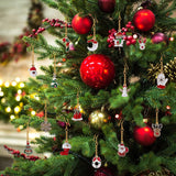 38Pcs Christmas Charms Pendants Alloy Santa Snowman Reindeer Jewelry Making