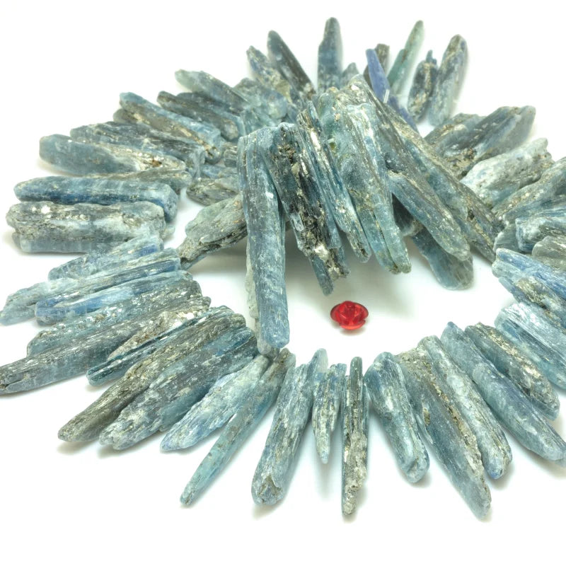 Apatite Rough Stone Long Necklace Beads for DIY Jewelry Making