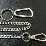 Stainless Steel Wallet Belt Chain Hipster Keychain Clip Rock Punk Jewelry