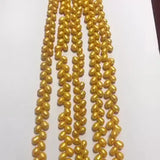Long Rice Shape Pearl Necklace Chains