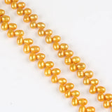 Long Rice Shape Pearl Necklace Chains