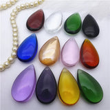 Teardrop Crystal Glass Chandelier Pendant DIY Lamp