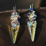 38mm Crystal Spike Pendant Austria Glass Beads Rhinestone