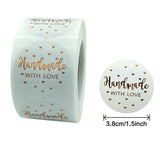 38mm Bronze Thank You Sticker With Love Seal Labels for Stationary